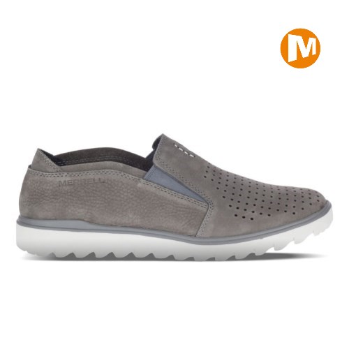 Merrell Downtown Moc Slip-On Schuhe Herren Grau [DE-QUPDX]